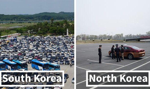 Стаття Найди 7 отличий: фотограф сопоставил кадры Северной и Южной Кореи Ранкове місто. Одеса