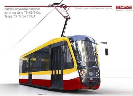 Стаття Одесса закупает шесть новых трамваев с оригинальным дизайном Ранкове місто. Одеса