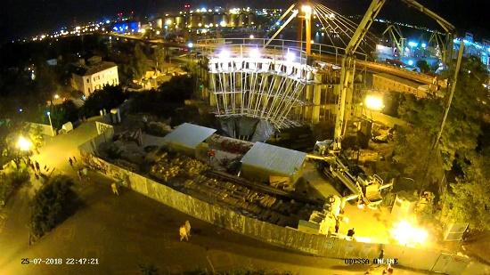 Стаття Крышу Воронцовской Колоннады заливали бетоном прямо среди ночи! (ФОТО) Ранкове місто. Одеса