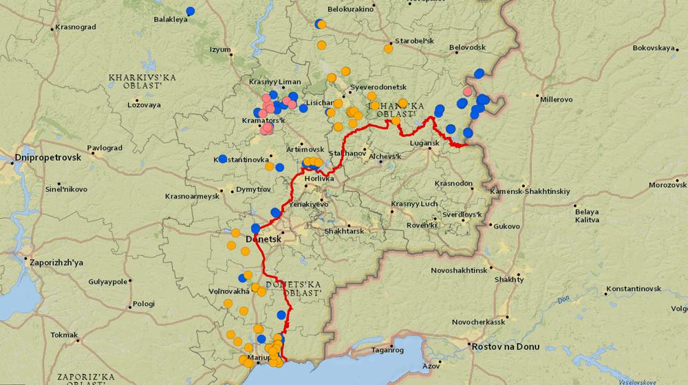 Стаття Для жителей Донбасса составлена карта опасных территорий Ранкове місто. Одеса