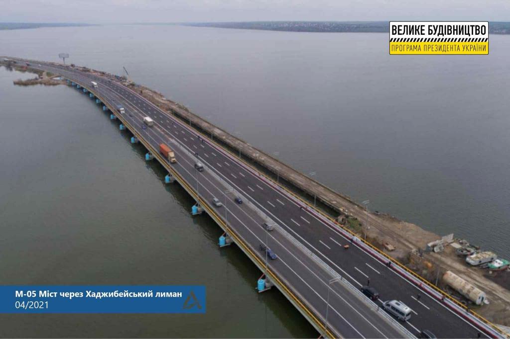 Стаття Мост через Хаджибейский лиман официально открыли. Фото Ранкове місто. Одеса