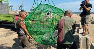 Стаття На пляже Азовского моря в Мариуполе появилась «рыба» для сбора пластика (фото) Ранкове місто. Одеса