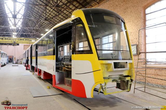 Статья В Одессе уже собирают четвертый трехсекционный трамвай (ФОТО, ВИДЕО) Утренний город. Одесса