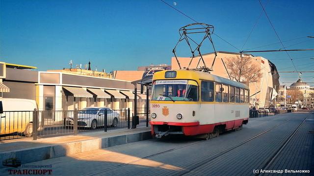 Статья Как в Одессе ходят обновленные маршруты трамвая (ВИДЕО) Утренний город. Одесса